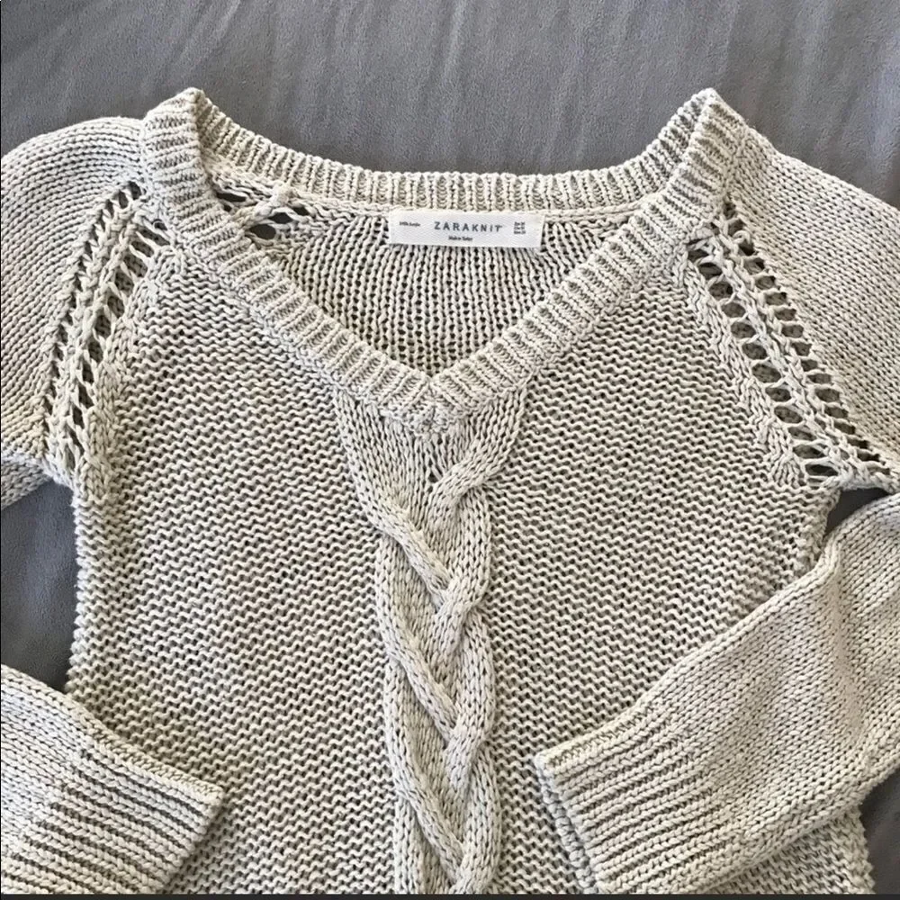 ✨ Zara Cable Knit Sweater✨ - Picture 2 of 7